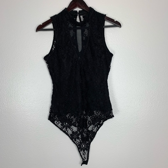 Papaya Other - PAPAYA BLACK LACE BODYSUIT